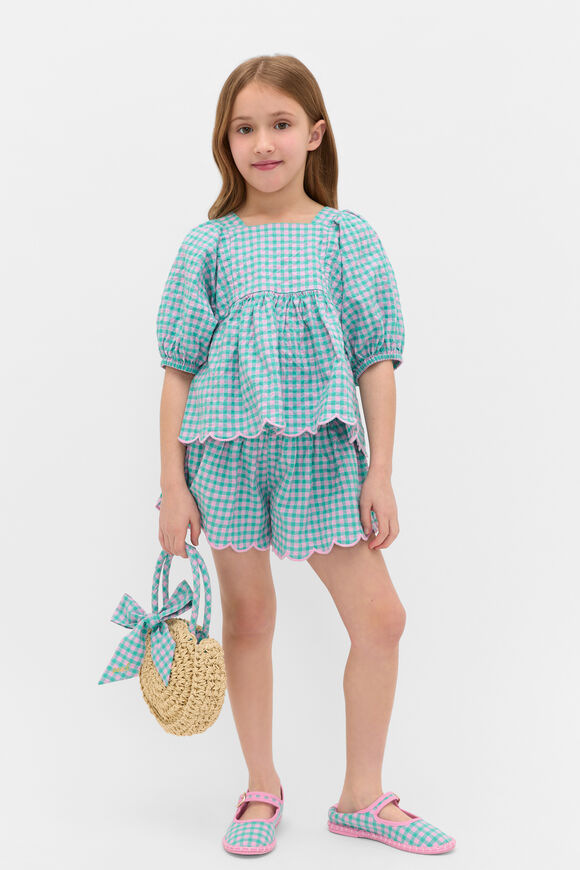 Gingham Short  Mint  hi-res