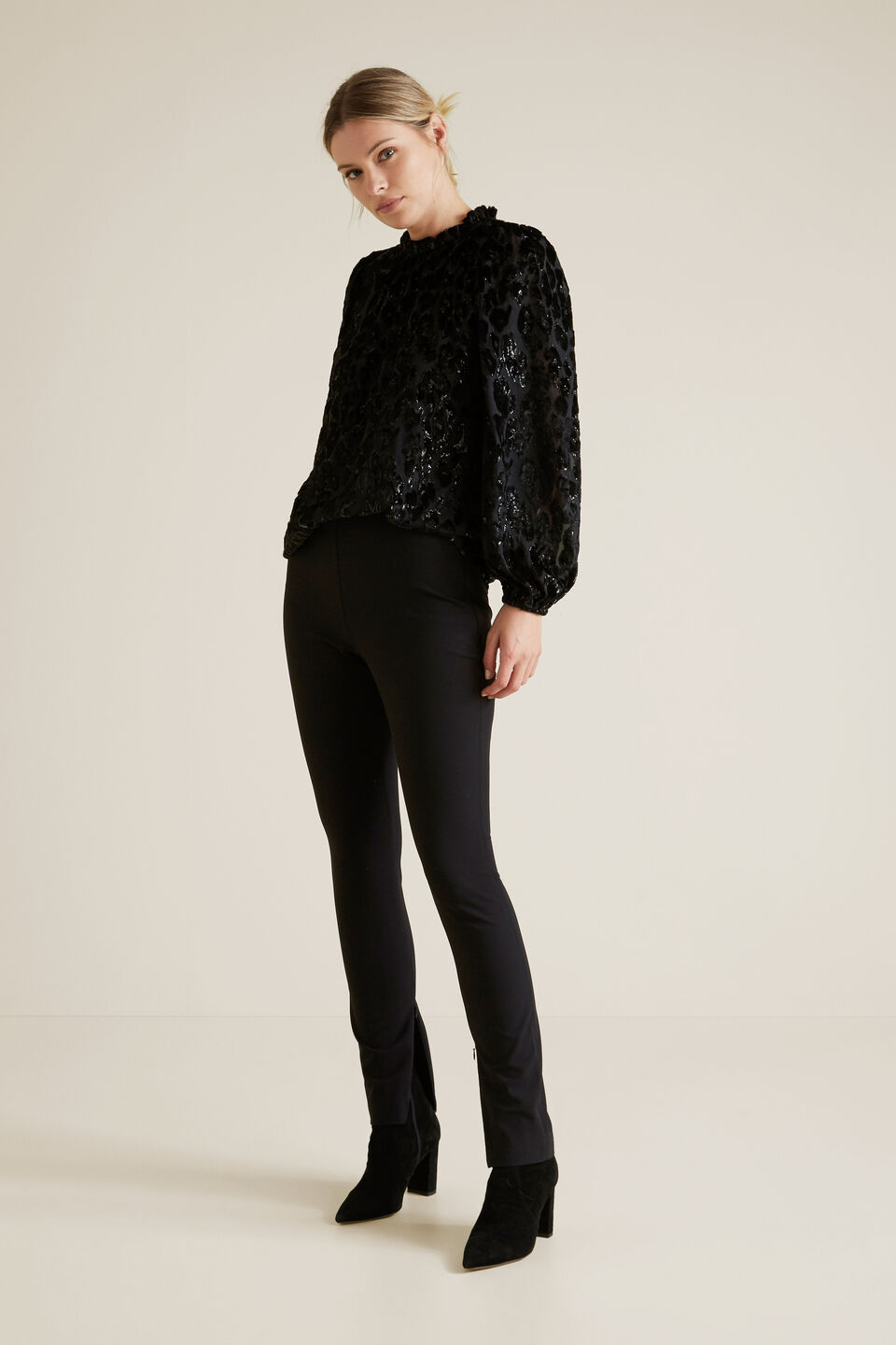 Zip Hem Skinny Pant  
