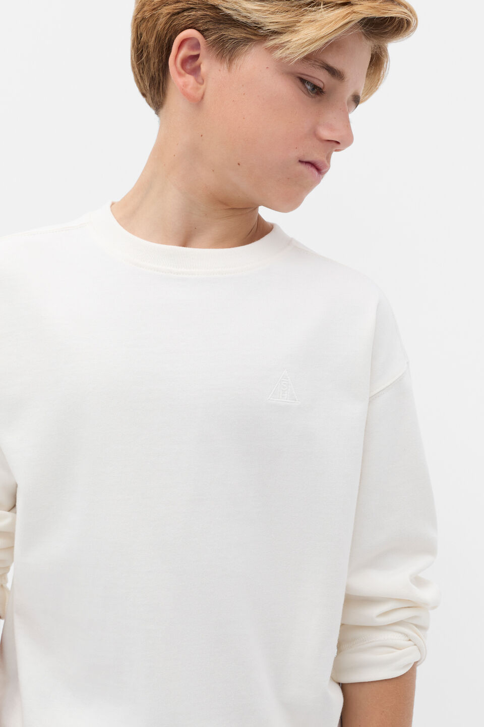 Essential LS Rugby Crew  Classic Cream