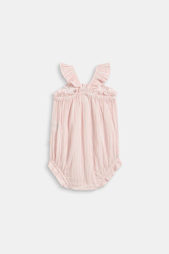 Stripe Frill Romper  Blush Pink  hi-res