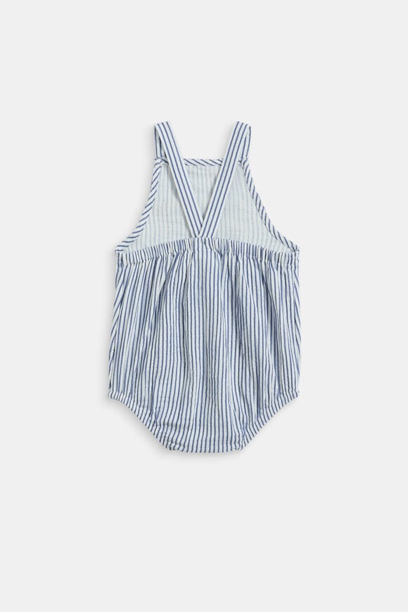 Stripe Romper  Navy  hi-res