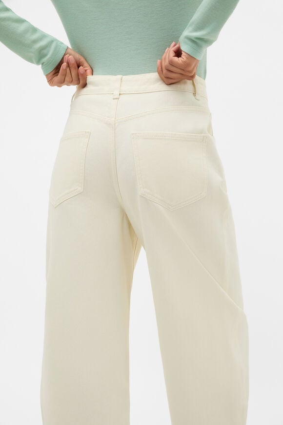 Relaxed Barrel Jean  Coconut Cream  hi-res