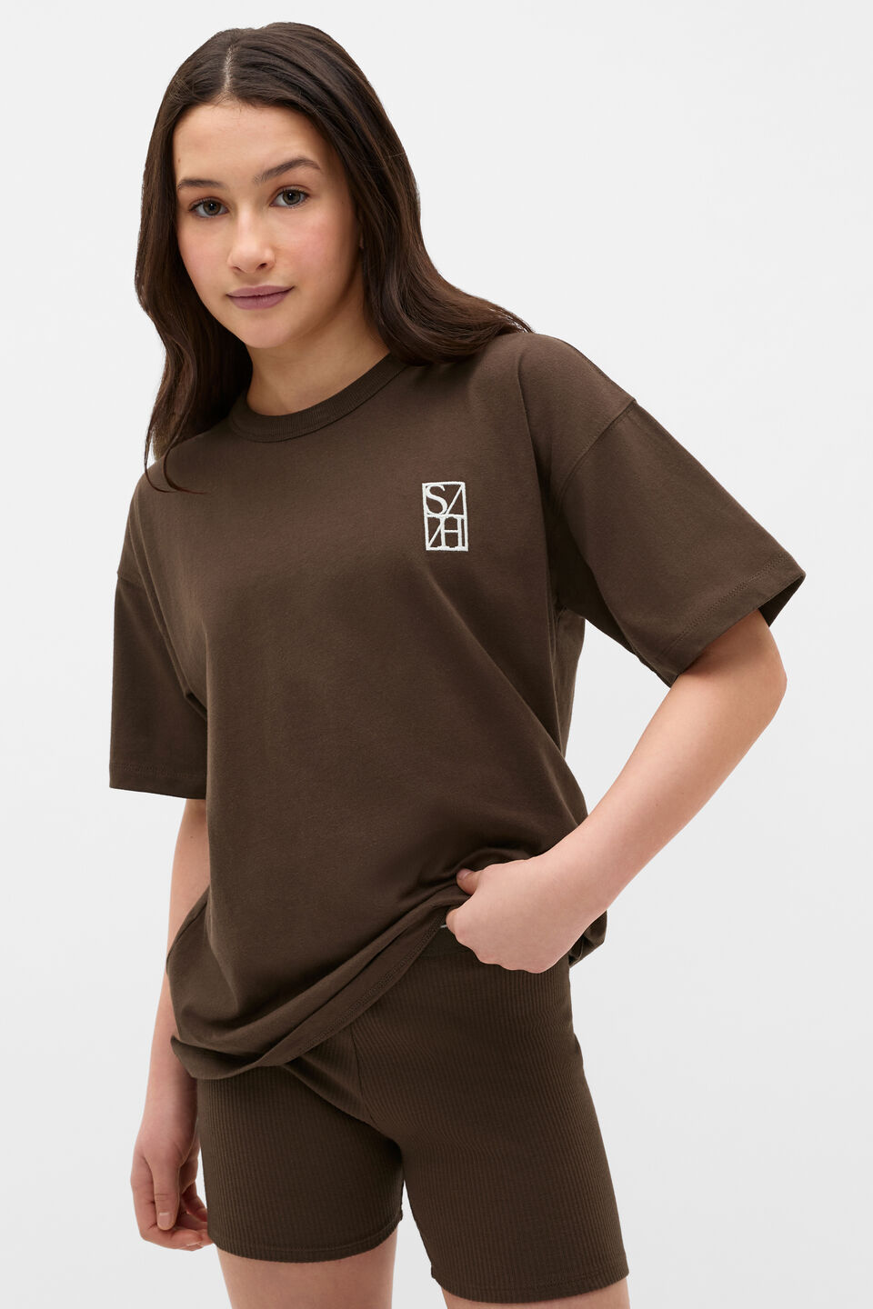 Core Logo Tee  Chocolate