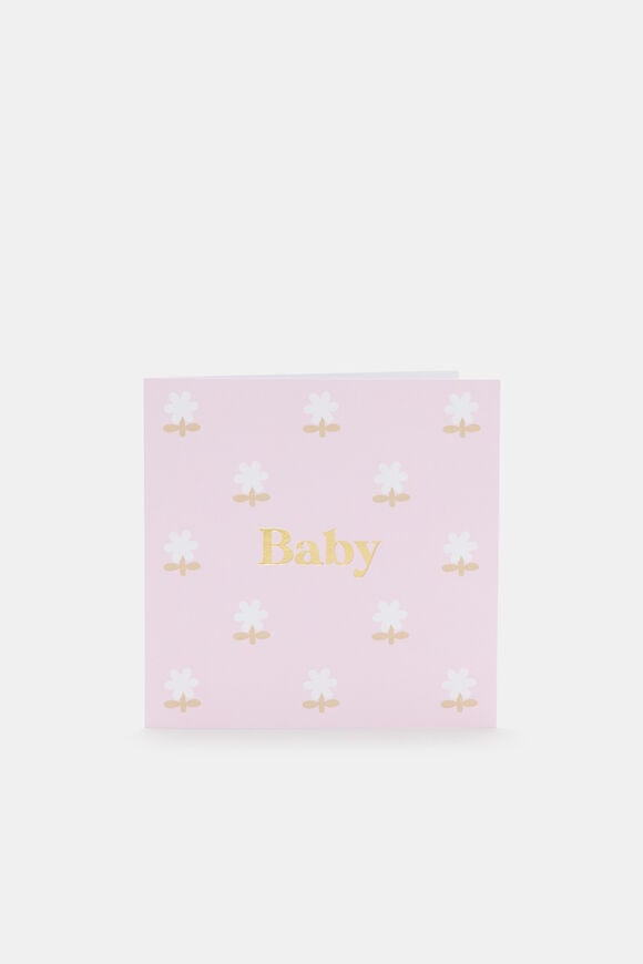 Baby Flowers Card  Multi  hi-res