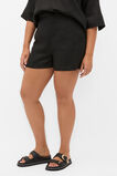 Core Linen High Rise Short  Black  hi-res