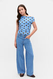Mesh Spot Top  Bluebell  hi-res