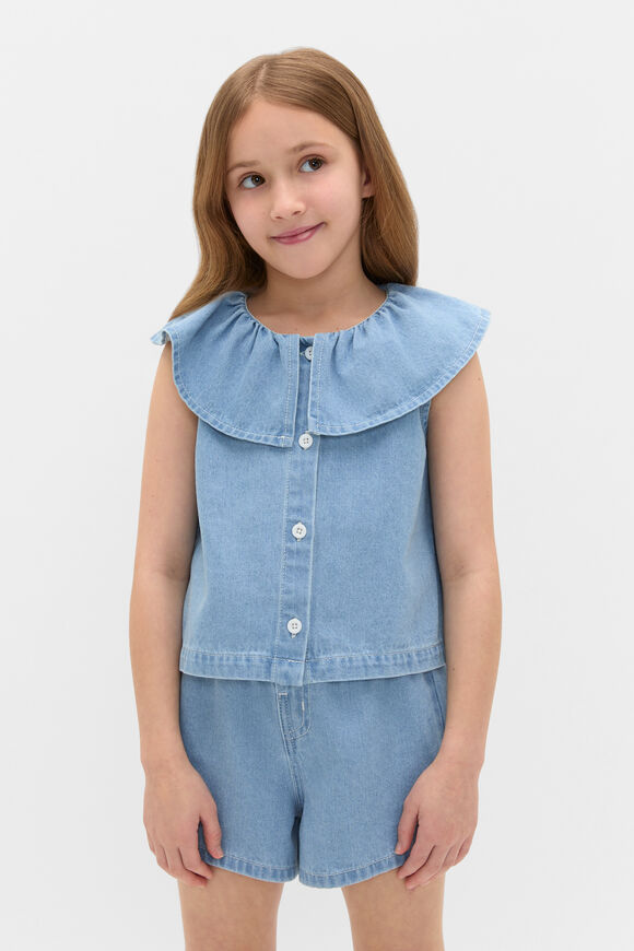 Denim Top  Light Wash  hi-res