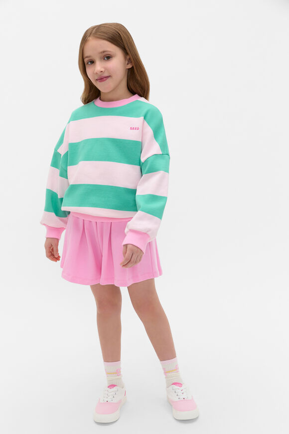 Bold Stripe Sweat  Pink Lemonade  hi-res
