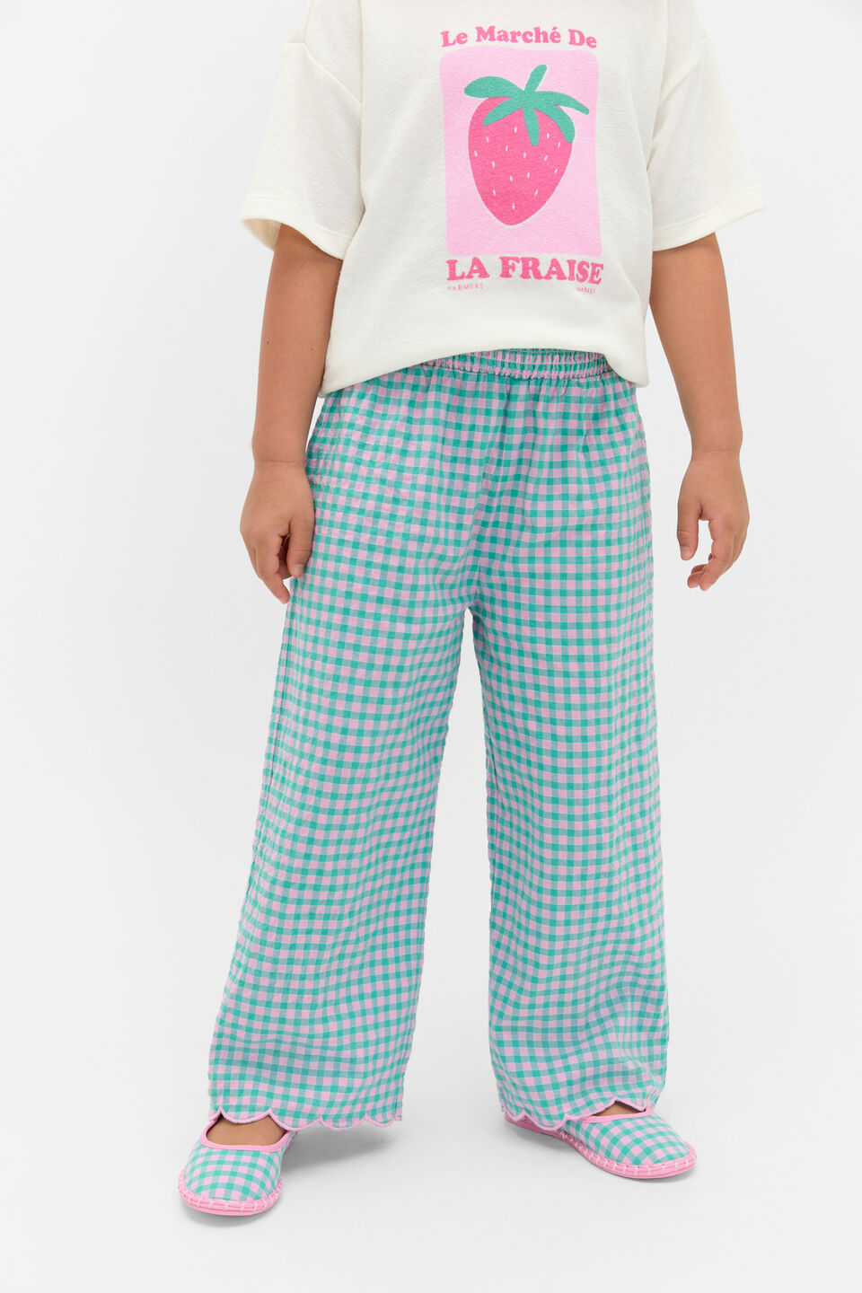 Gingham Pant  Mint