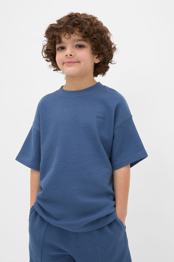 Texture Tee  Washed Navy  hi-res