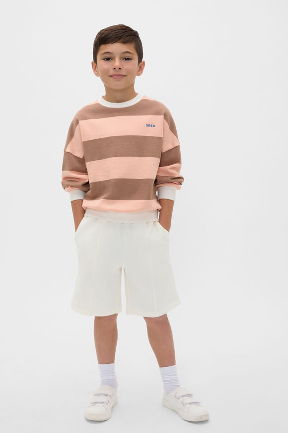 Bold Stripe Sweat  Walnut Stripe  hi-res