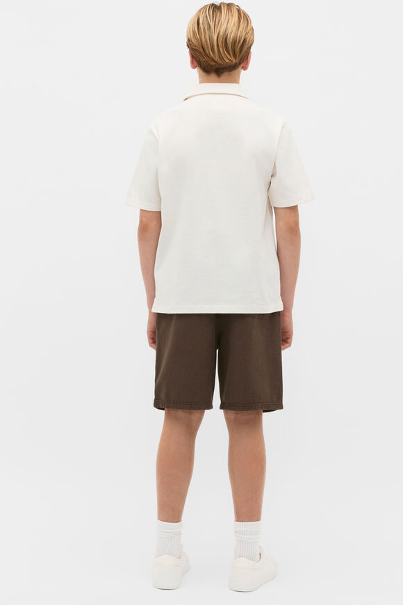 Knit Texture Trophy Polo Tee  Vintage Cream  hi-res