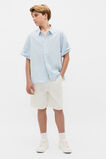 Oversized Cropped Shirt  Sky  hi-res