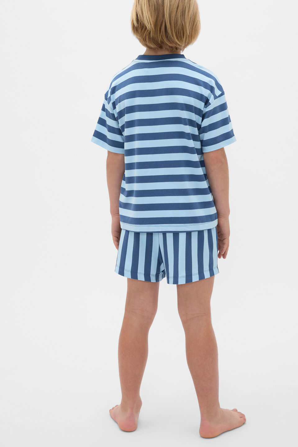 Stripe Logo Pyjama  Washed Navy Stripe