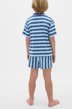 Stripe Logo Pyjama  Washed Navy Stripe  hi-res
