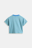 Loose Fit Rib Tee  Mint Stripe  hi-res