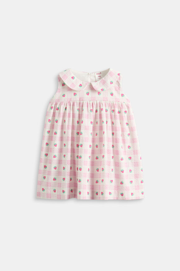 Strawberry Collar Dress  Classic Cream  hi-res