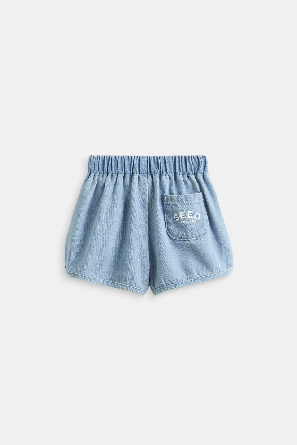 Denim Runner Short  Light Wash