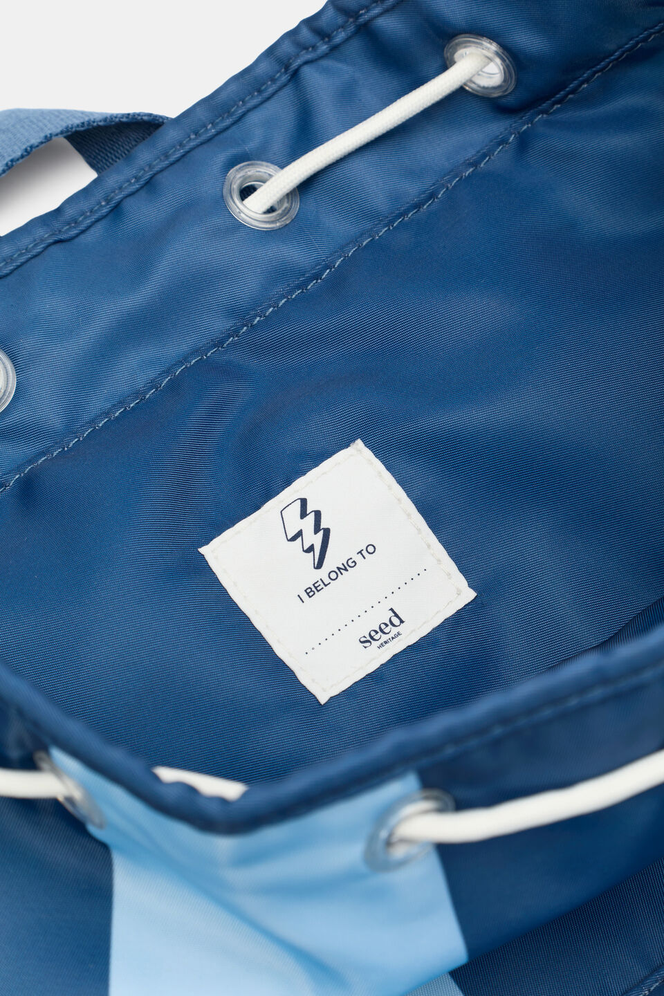 Swim Backpack  Washed Navy Stripe