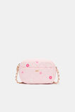 Flower Embroidered Camera Bag  Pink Lemonade  hi-res