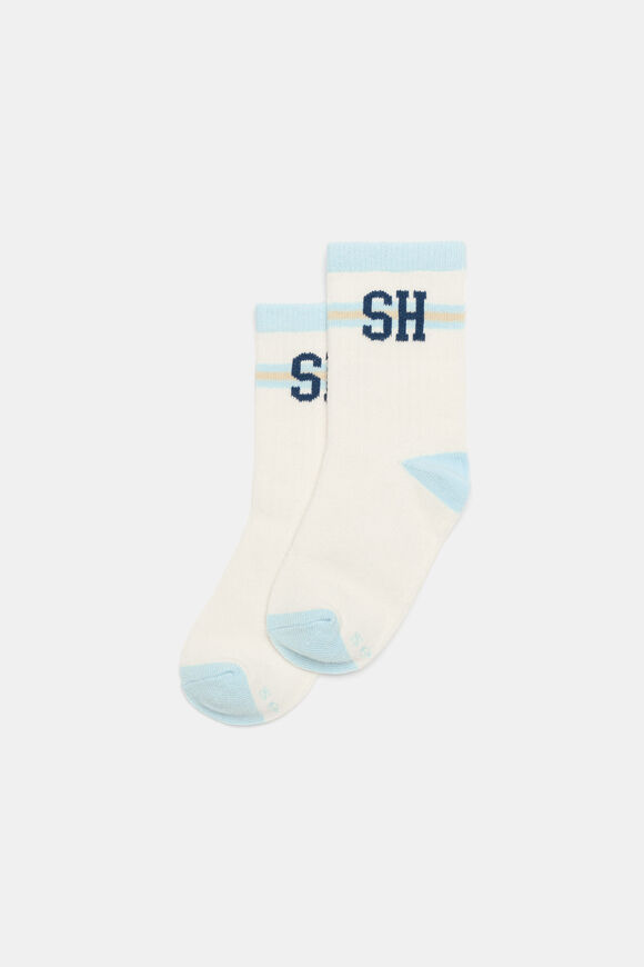 SH Stripe Sock  Blue Multi  hi-res