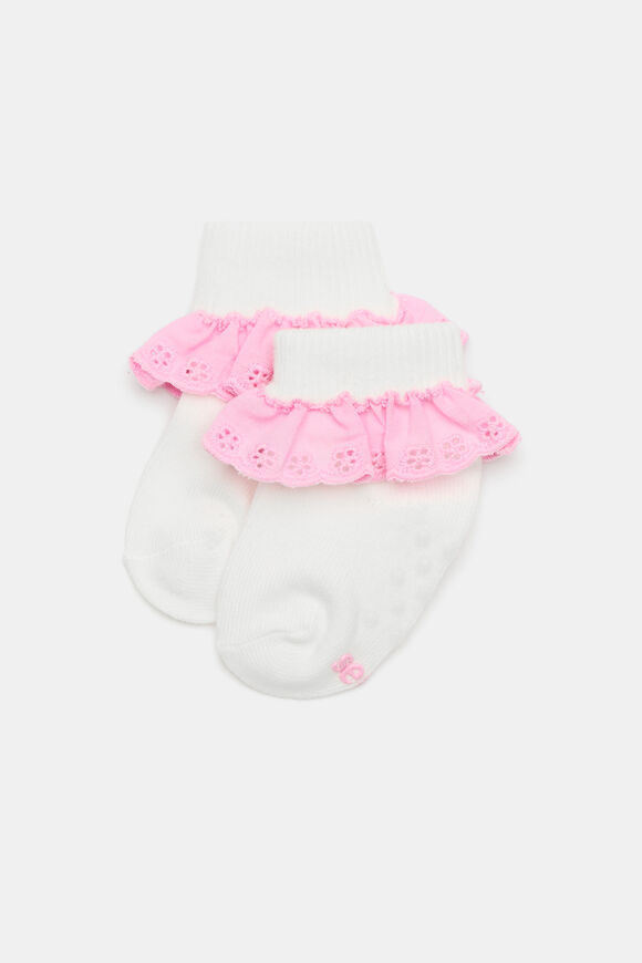 Baby Frill Sock  Candy Pink  hi-res
