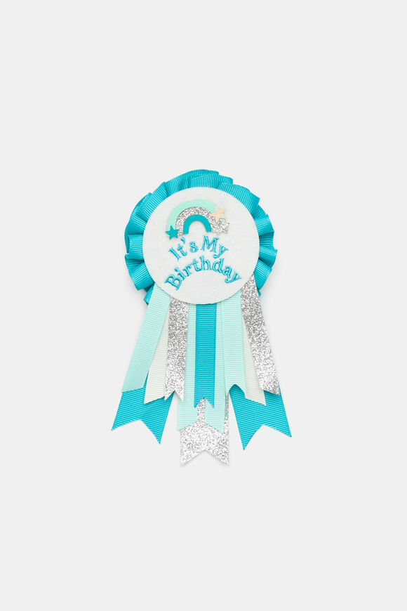 Birthday Badge  Blue Multi  hi-res