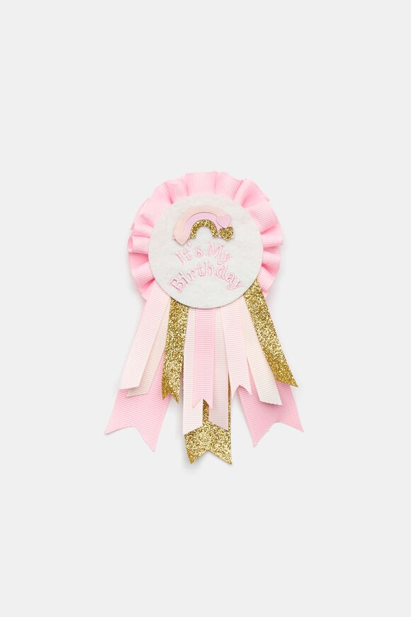 Birthday Badge  Pink Multi  hi-res