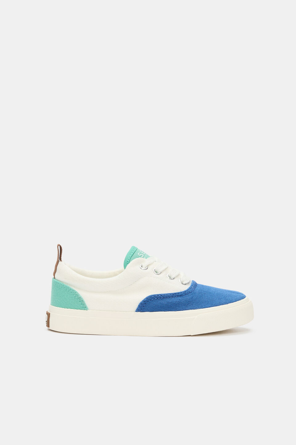Colourblock Plimsole Sneaker  Bright Blue Multi