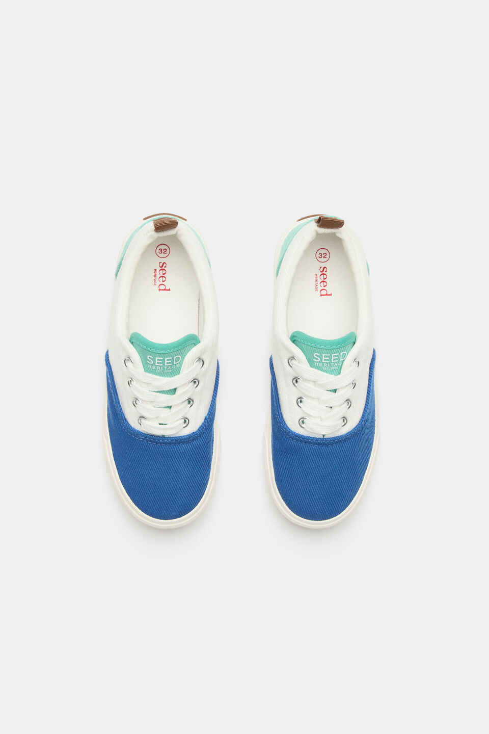 Colourblock Plimsole Sneaker  Bright Blue Multi