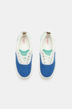 Colourblock Plimsole Sneaker  Bright Blue Multi  hi-res
