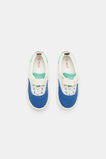 Colourblock Plimsole Sneaker  Bright Blue Multi  hi-res