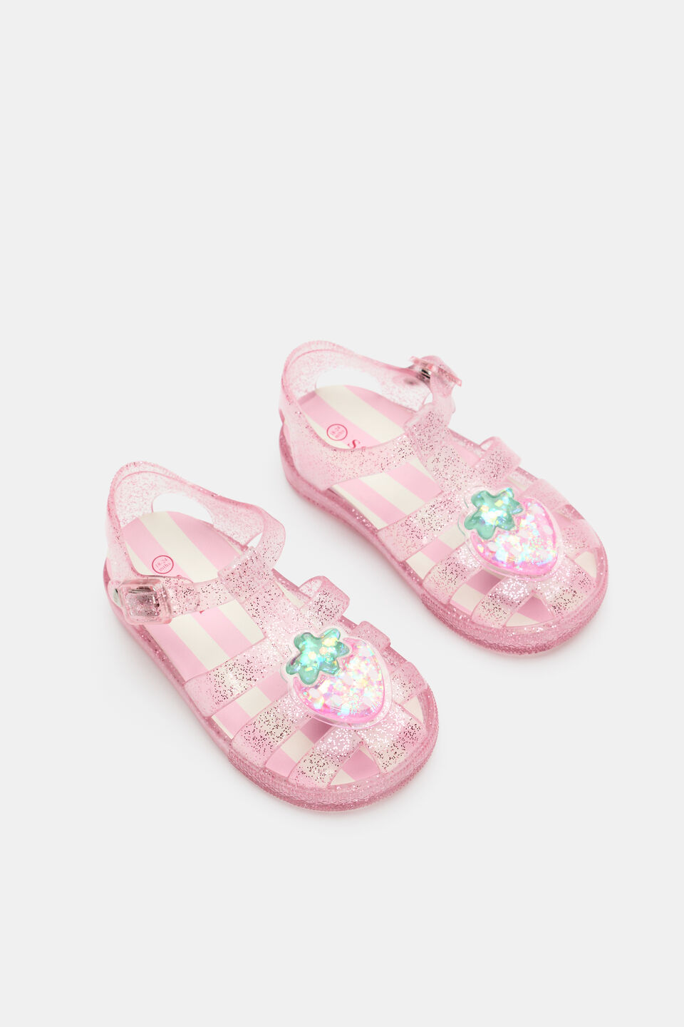 Mini Cage Jelly Sandal  Candy Pink