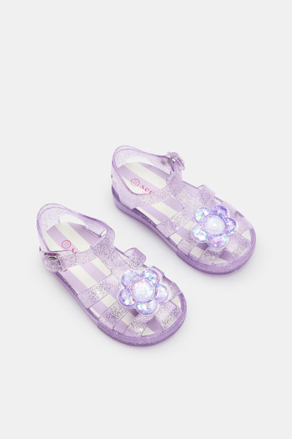 Mini Cage Jelly Sandal  Lilac  hi-res
