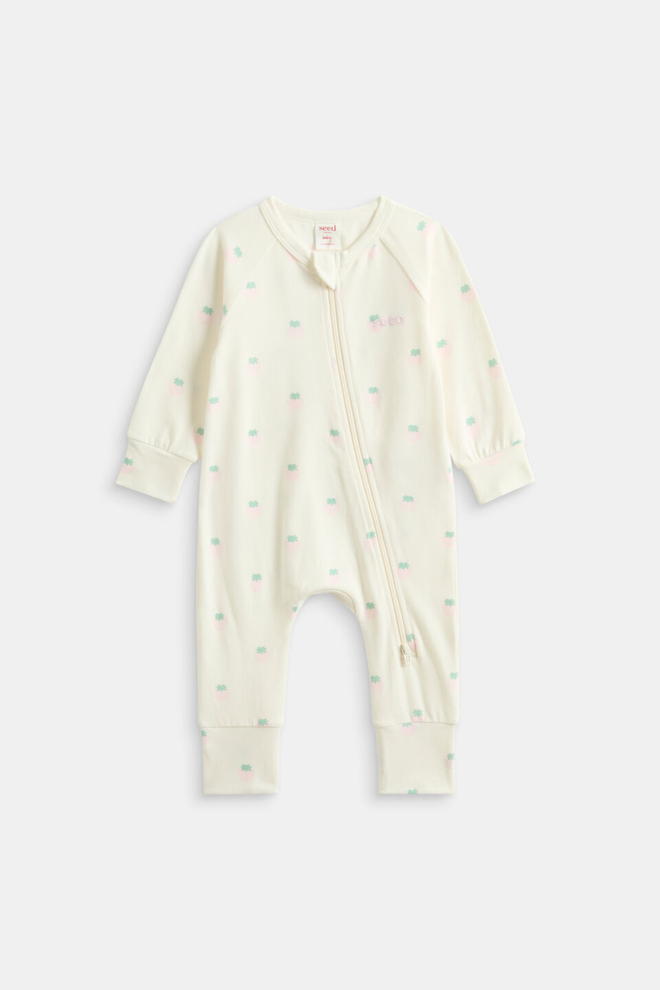 Strawberry Zipsuit  Classic Cream