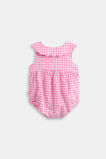 Gingham Scallop Romper  Wild Berry  hi-res