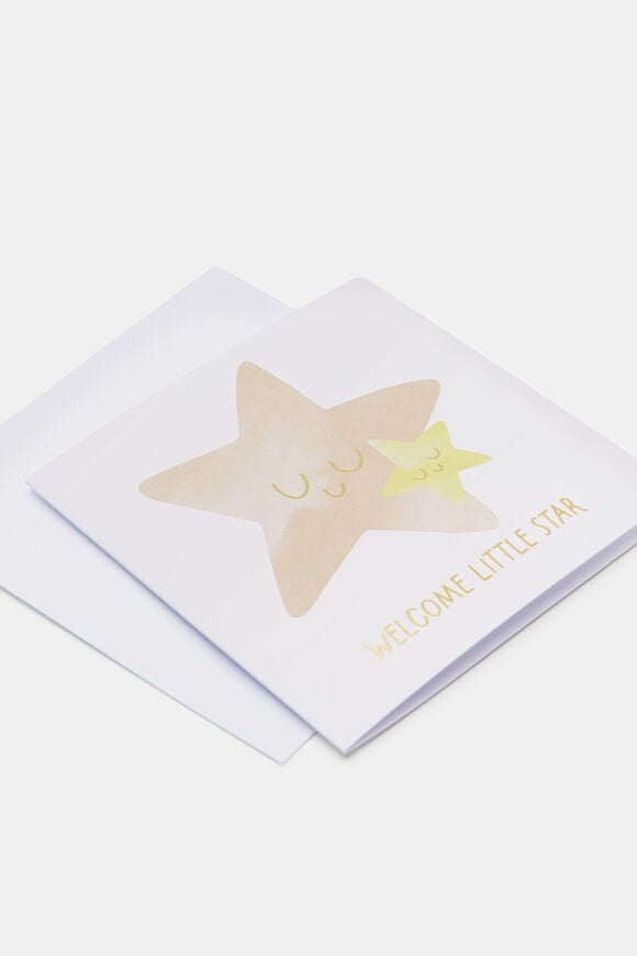 Welcome Little Star Card  Multi  hi-res