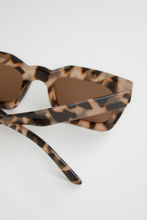 Caitlin Rectangle Sunglasses  Milky Tort  hi-res