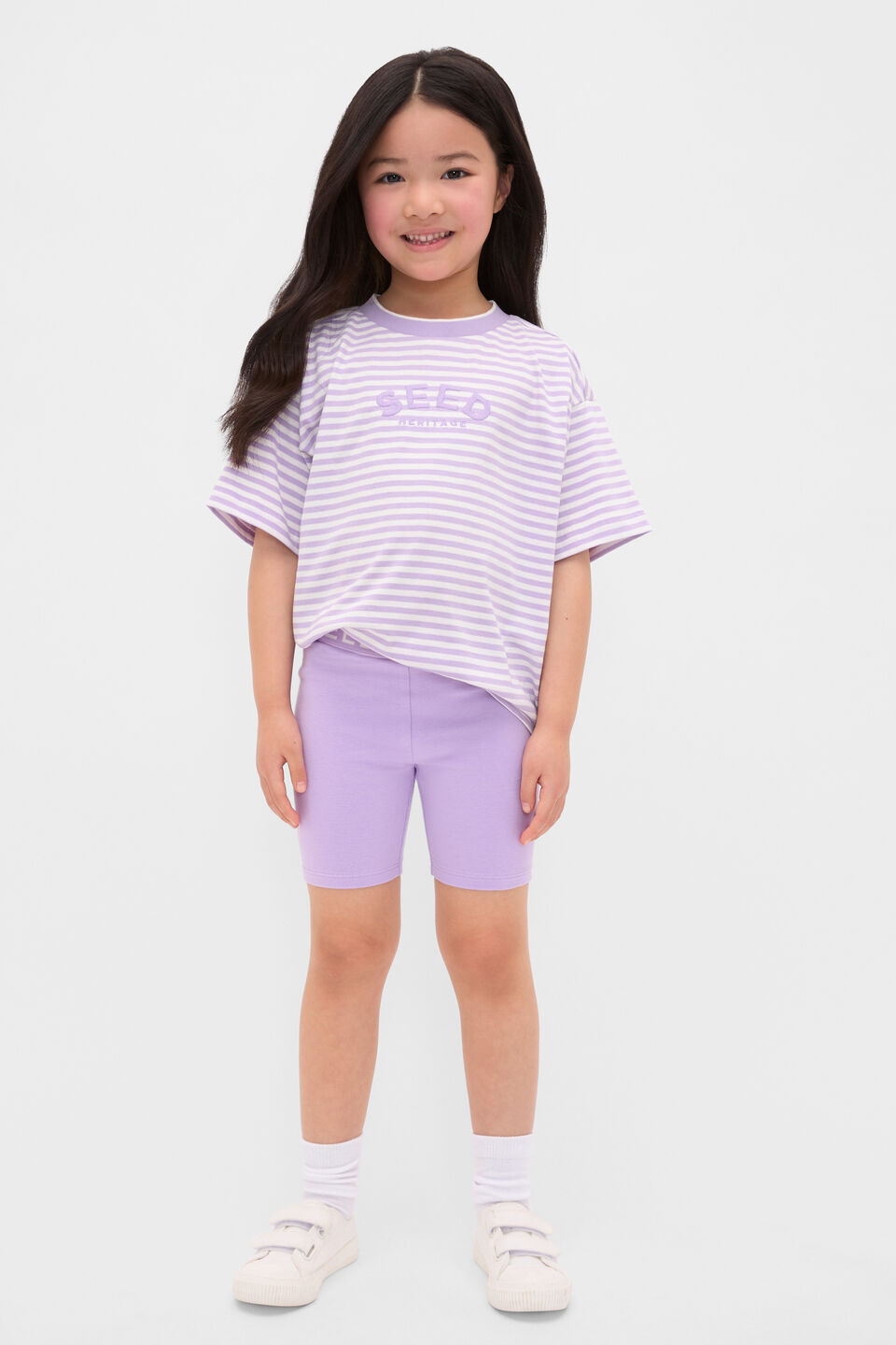 Core Logo Bike Short  Lilac