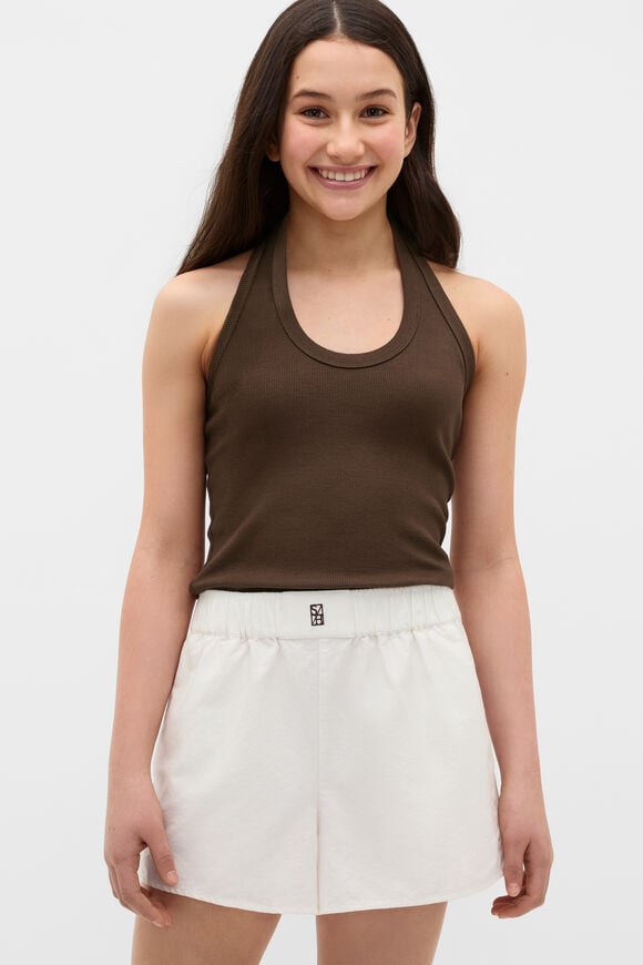 Elasticated Logo Short  Classic Cream  hi-res