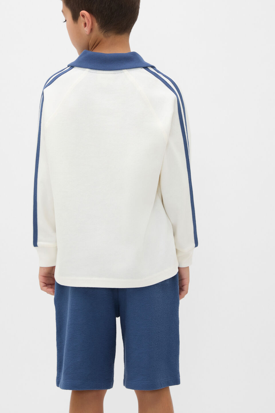 Contrast Collar Rugby  Classic Cream
