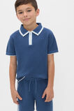 Knit Sports Polo  Washed Navy  hi-res