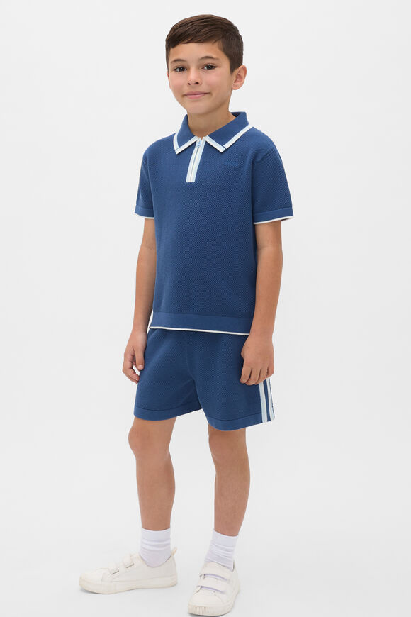 Knit Sports Short  Washed Navy  hi-res