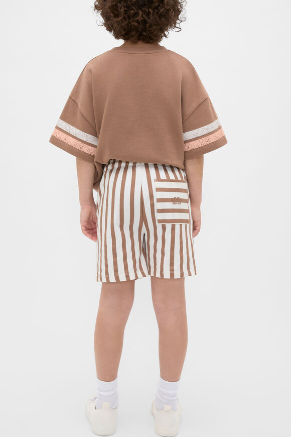 Core Stripe Track Short  Walnut  hi-res