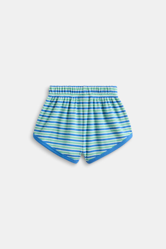 Sporty Rib Short  Mint Stripe  hi-res