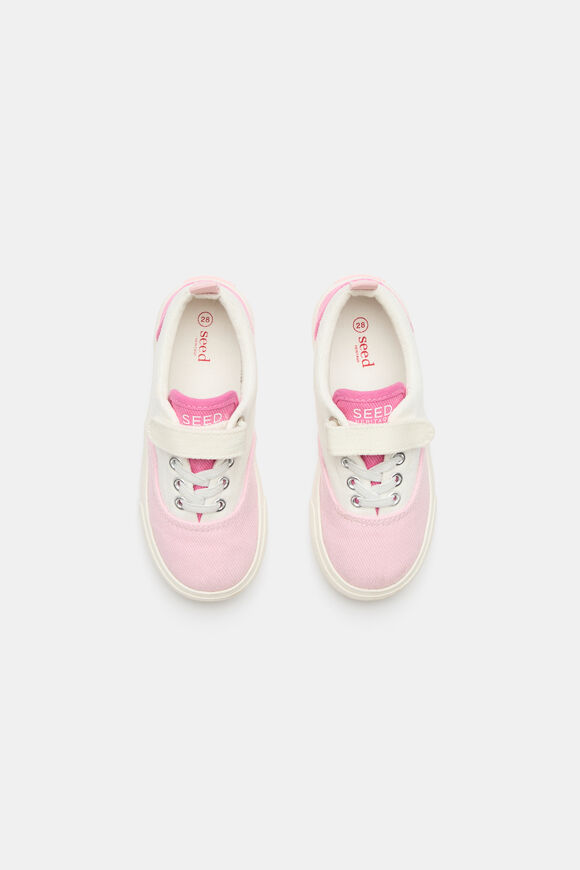 Colourblock Plimsole Sneaker  Pink Lemonade Multi  hi-res