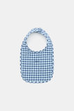 Gingham Bib  Washed Navy  hi-res