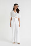 Textured Twist Front Top  Whisper White  hi-res