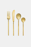 Lana Cutlery Set of 16  Gold  hi-res