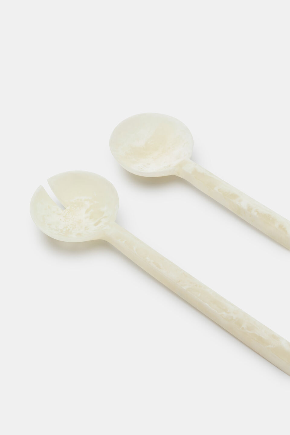 Tallulah Resin Salad Servers  Meringue